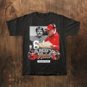 Kansas City Chiefs Andy Reid Travis Kelce S Retro Fan Graphic  T-Shirt